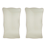 Pair of mirrors in the style of Gio Ponti. Work from the 1980s.