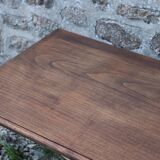 Table basse ancienne dorée et bois