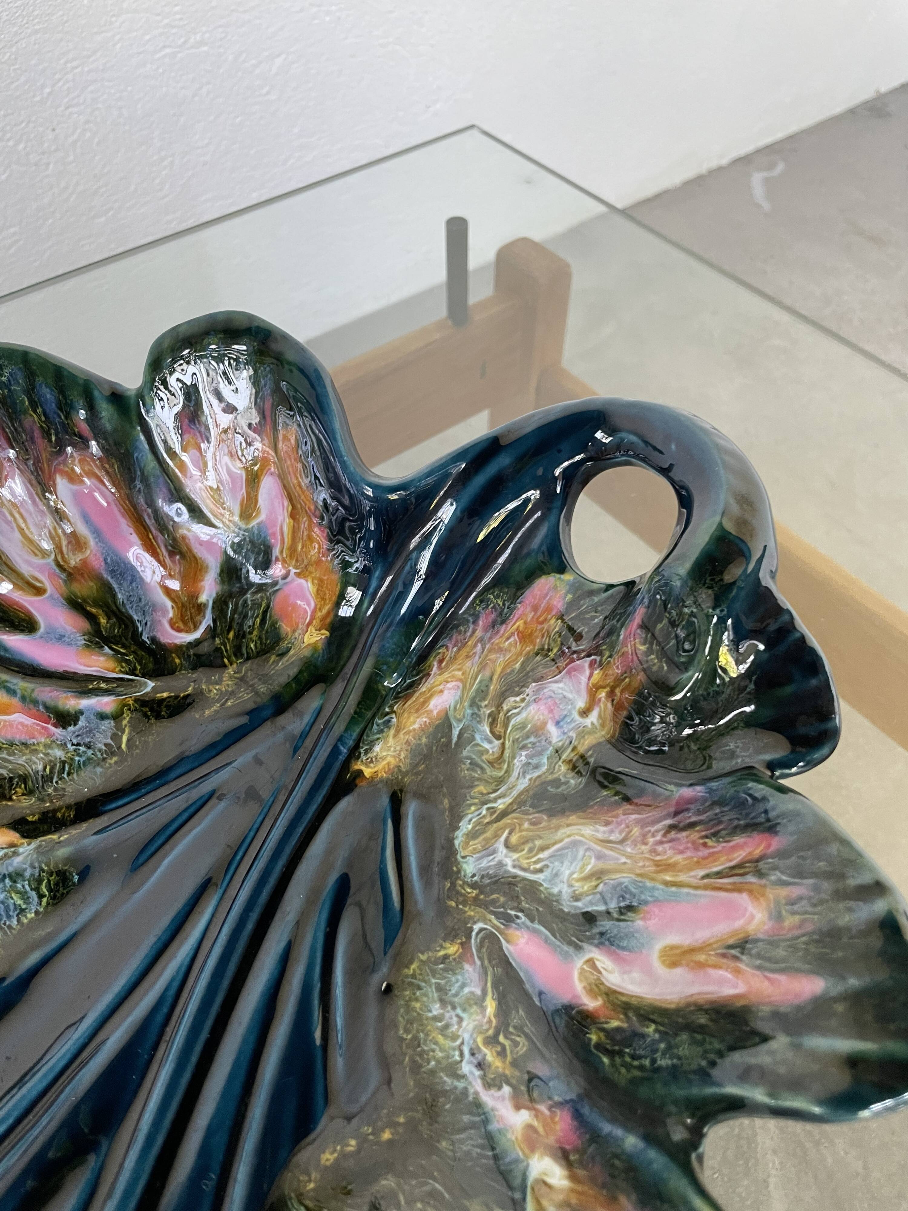 Large Vallauris leaf dish