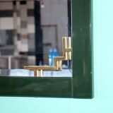 Emerald Green Console with Mirror, Italy, Set of 2