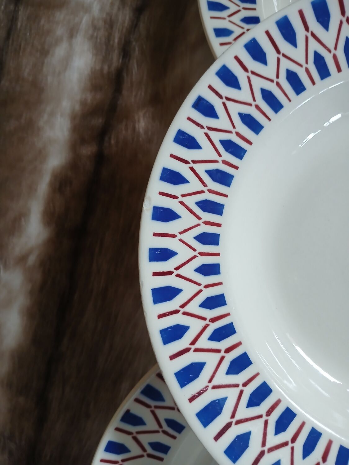 3 antique deep plates from Badonviller