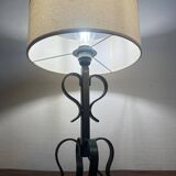 Lampe à poser en fer forgé Brutaliste année 60