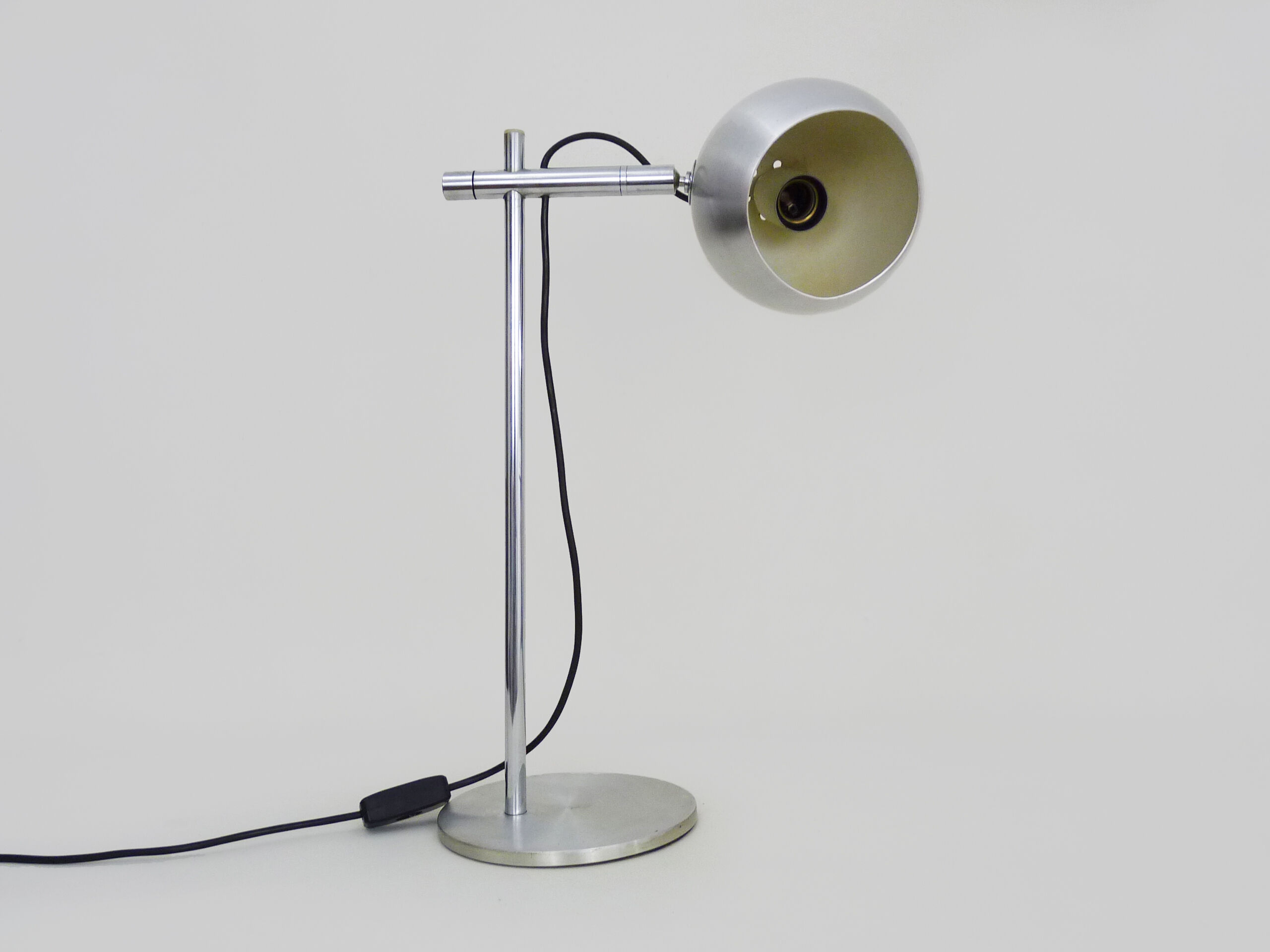 Desk lamp vintage eyeball france, adjustable globe. circa 1970'