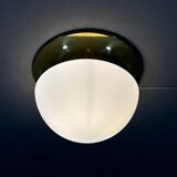 Glashütte Limburg ceiling lamp brass & satin glass