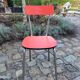Red formica chair