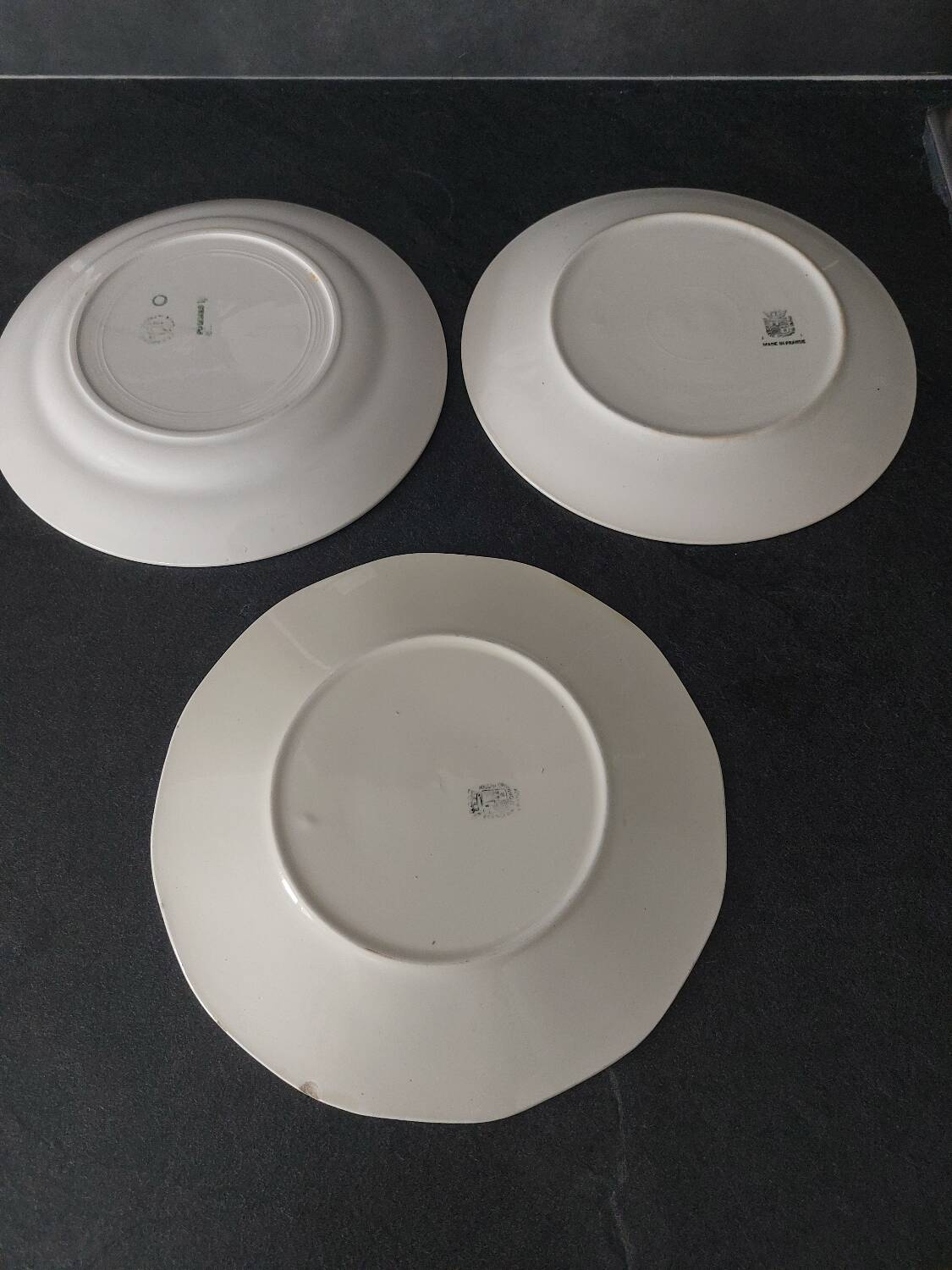 Vintage mismatched plates