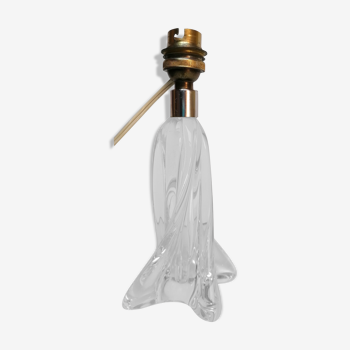 Lampe pied cristal