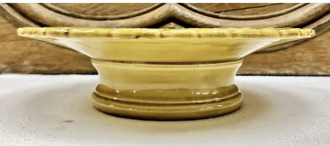 mounted plate cake dish fruit slushie Sarreguemines