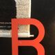 Large vintage metal letters