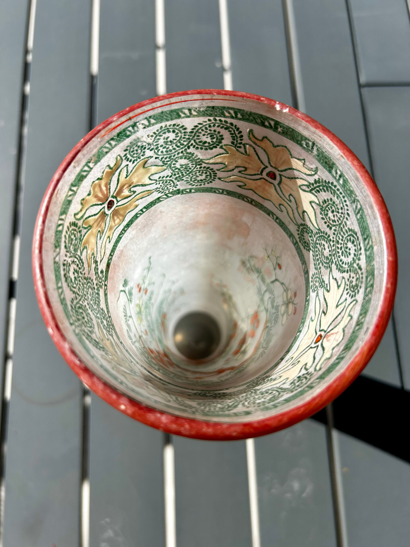 Cornet vase Art Nouveau "Spring" - Legras (St Denis)