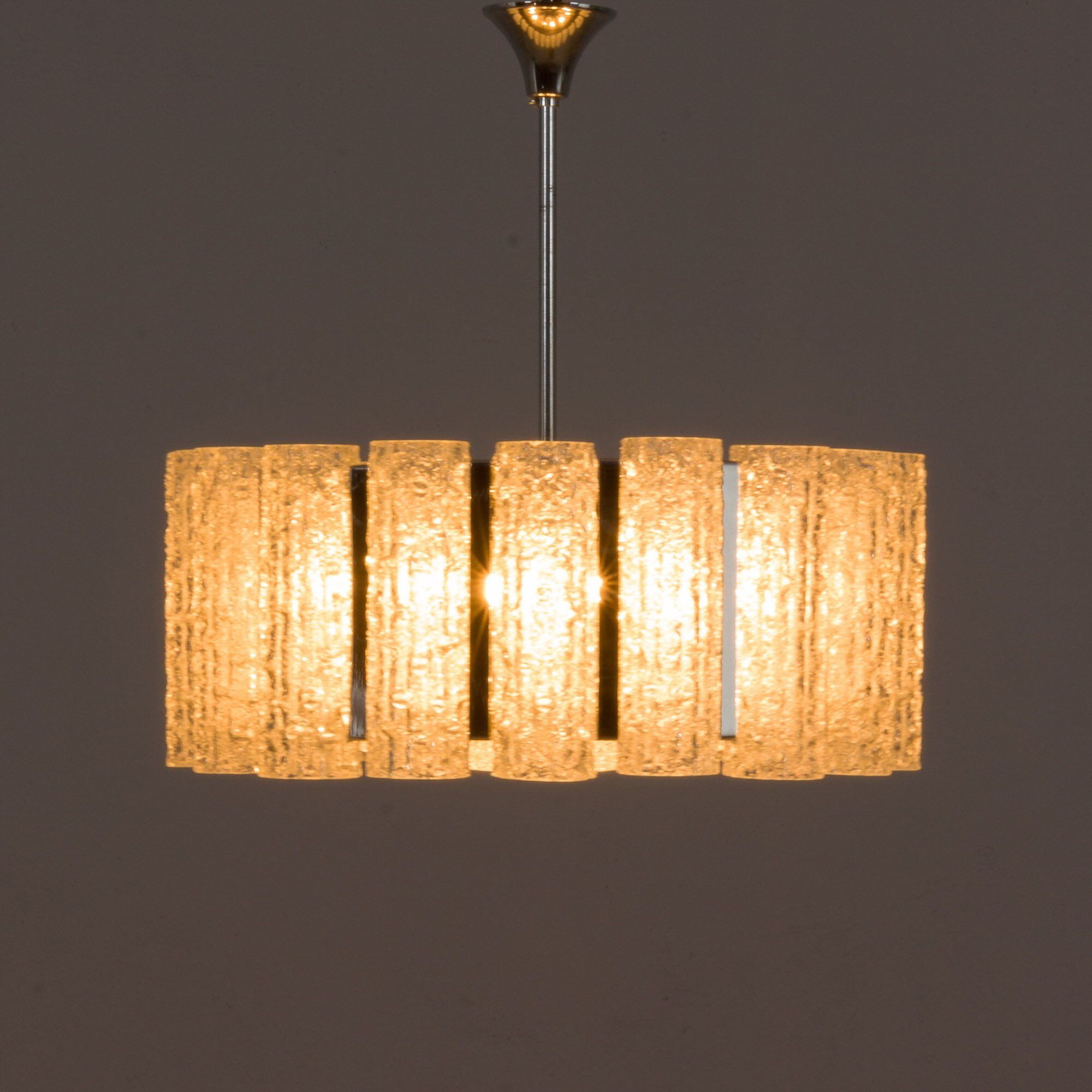 Lustre italien en verre de Murano de Barovier et Tosso, années 1970