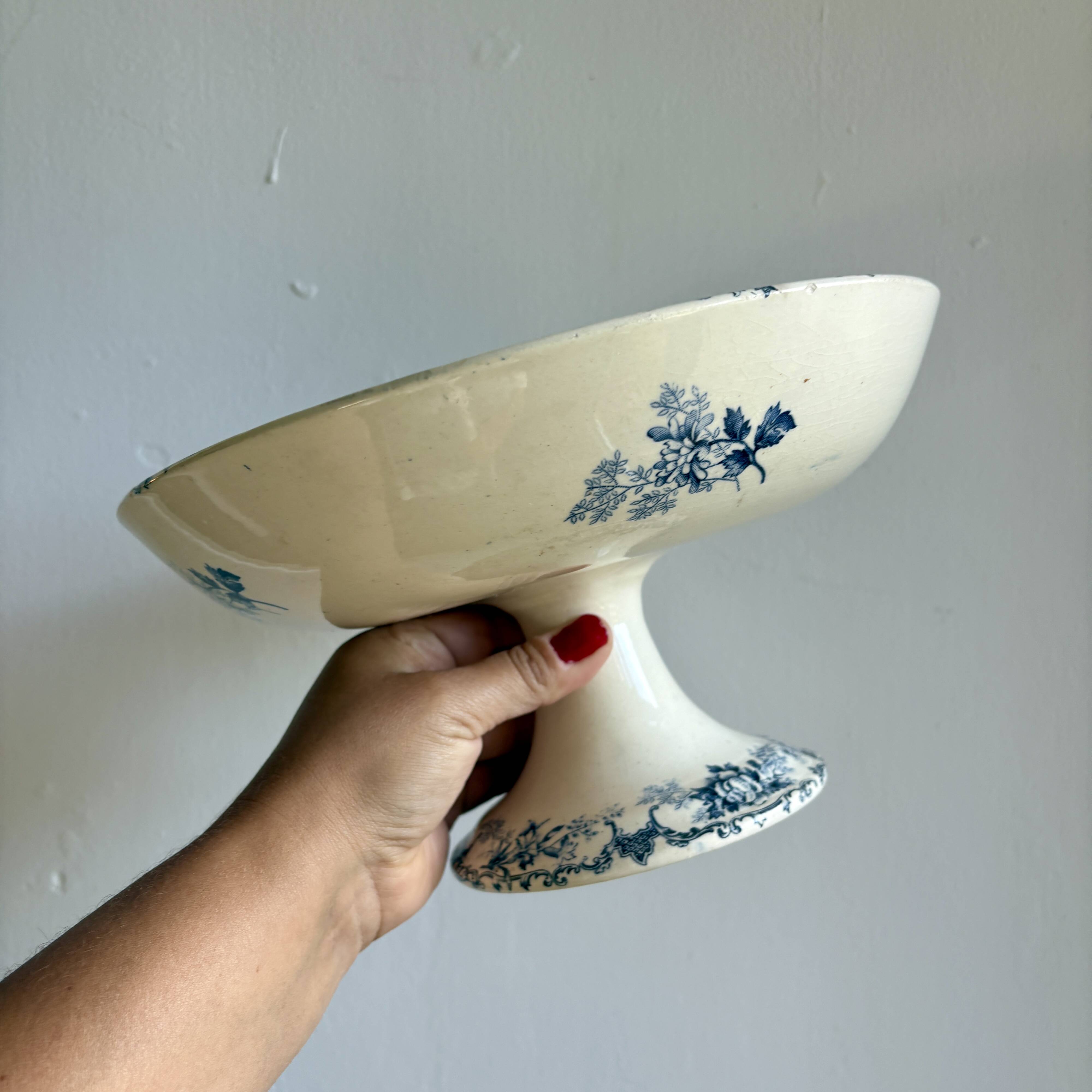 Antique ironstone fruit bowl - L'Oréal model by Boulanger