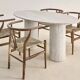 Calypso Oval Dining Table - Natural Travertine