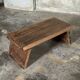 Small low bench in old teak from Indonesia H16 L39