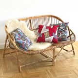 Rattan bench