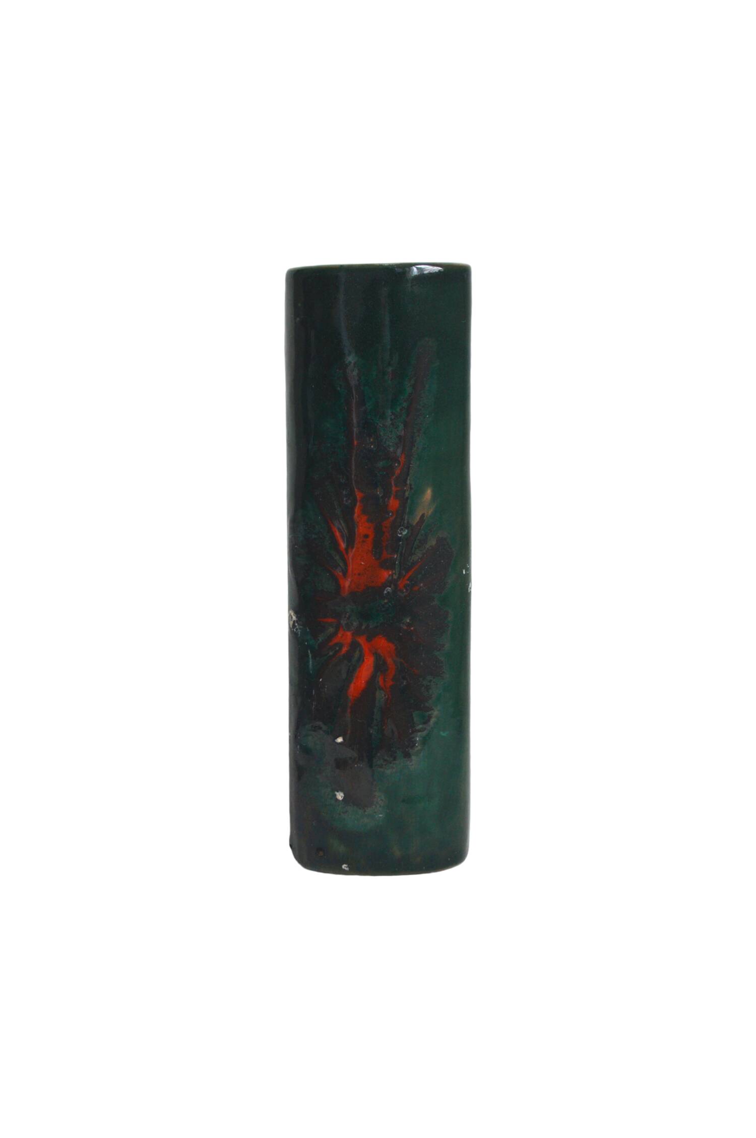 Green abstract vase