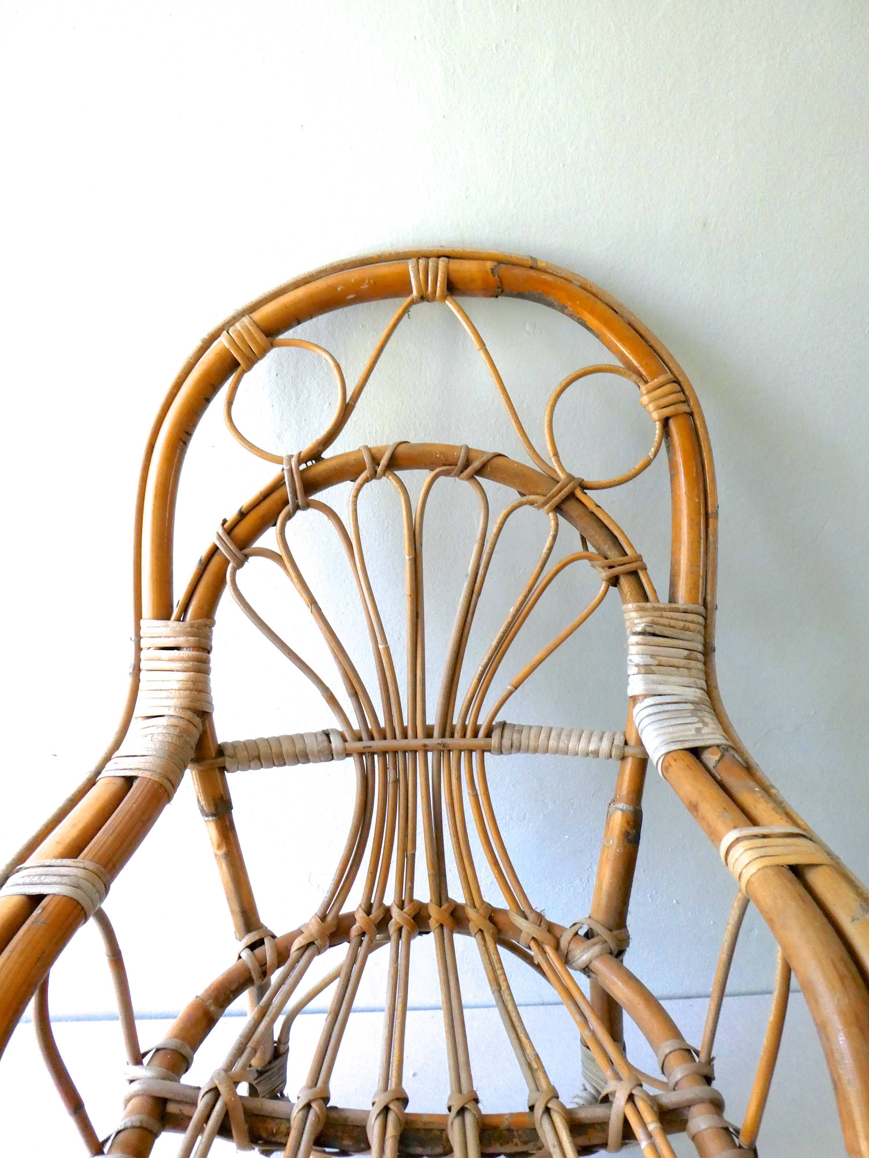 Rattan armchair from the 30/40