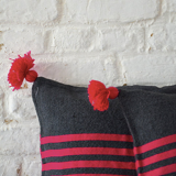 Grey and pink cushion