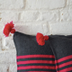 Grey and pink cushion