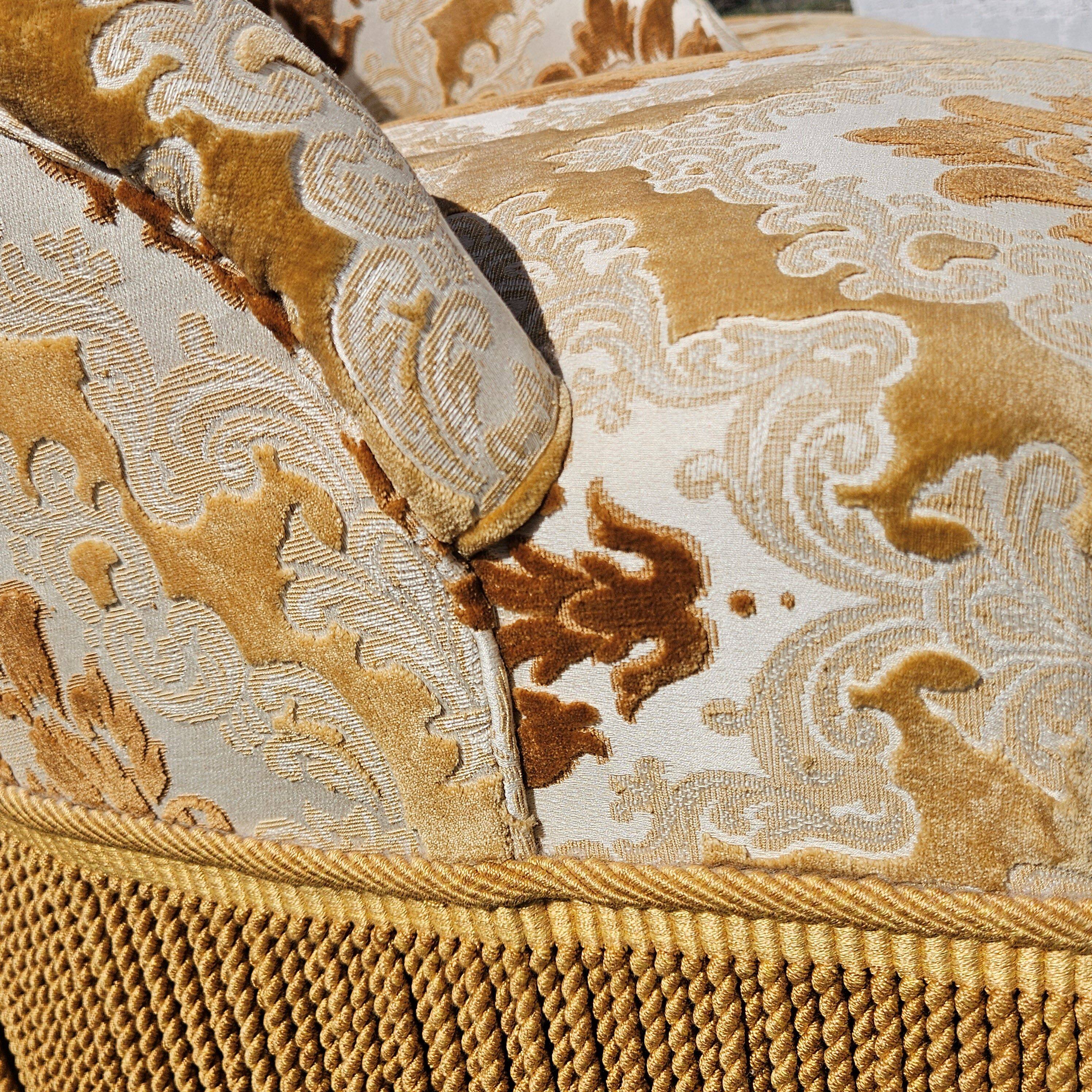 2 French Vintage Crapaud Seater-golden beige Cocktail Chairs 60s