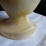 Signed table water pitcher with abstract decoration / modernist table jug.