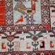 Vintage oriental handmade carpet 125cm x 183cm 1960s, 1c483