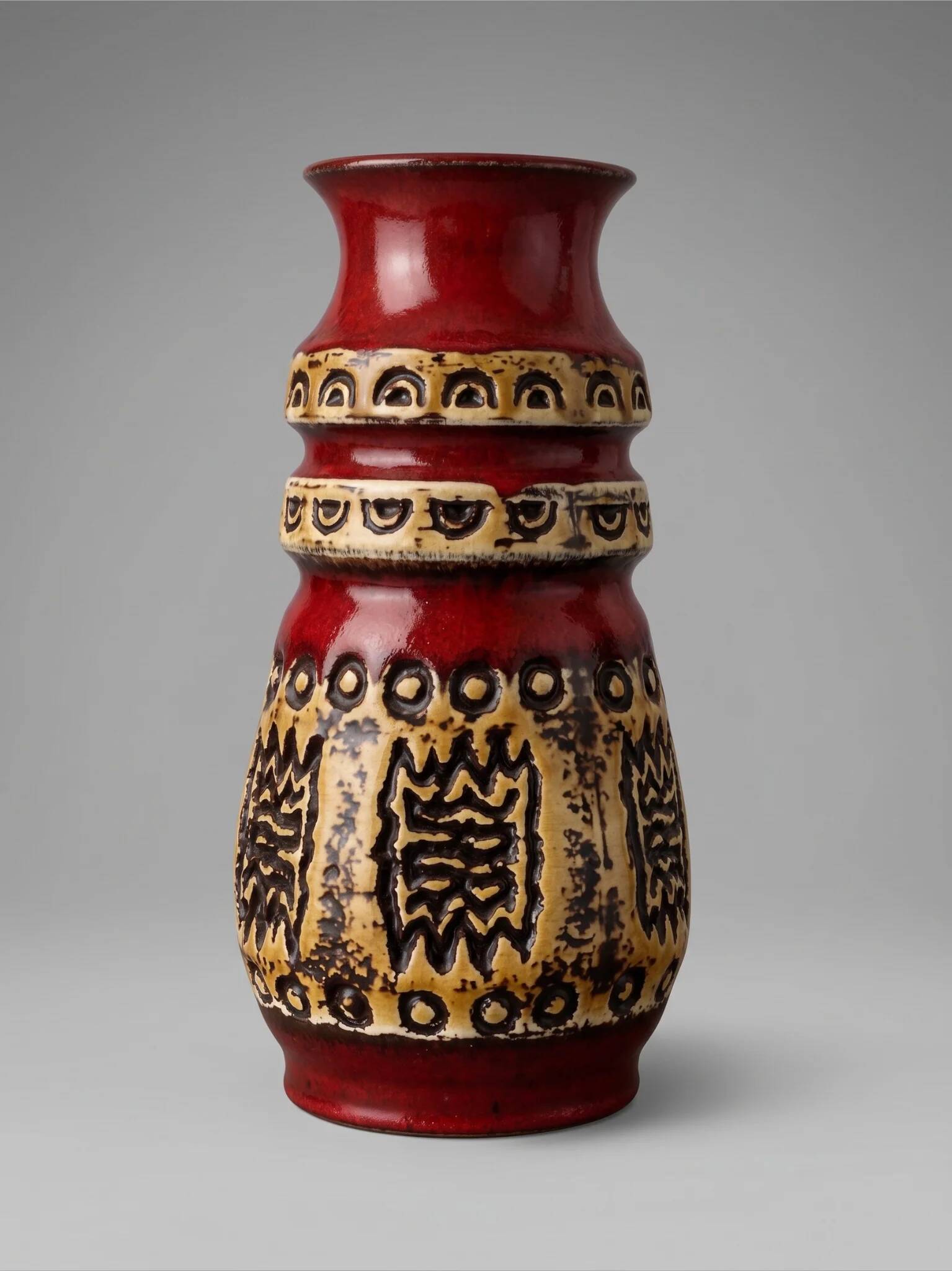 Vase Ü-Keramik Uebelacker 1400/30 West Germany années 60