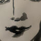 Contemporary portrait of a woman in ink