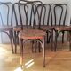5 chairs bistro J & J Kohn with label and stamp circa 1900