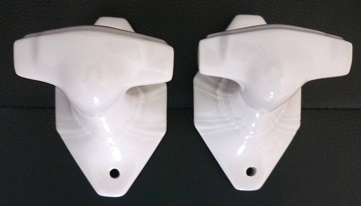Set of 4 coat hooks, antique porcelain coat rack, art deco circa 1920