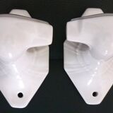 Set of 4 coat hooks, antique porcelain coat rack, art deco circa 1920