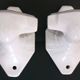 Set of 4 coat hooks, antique porcelain coat rack, art deco circa 1920