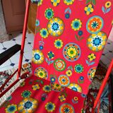 70' flowered folding chair