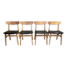 Ensemble de 4 chaises "design scandinave".