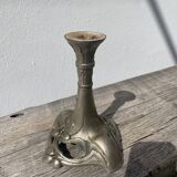 Art Nouveau silver-plated candlestick