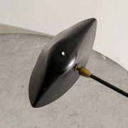 Black French Mid Century Agrafée Desk Clip Lamp by Serge Mouille, 1950s