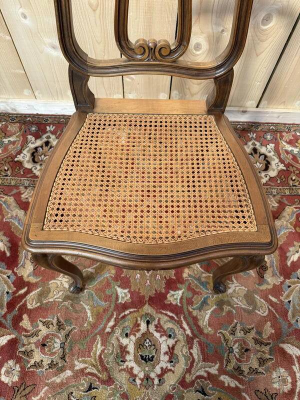 Suite de 6 chaises cannées de style Vénitiennes - Louis XV