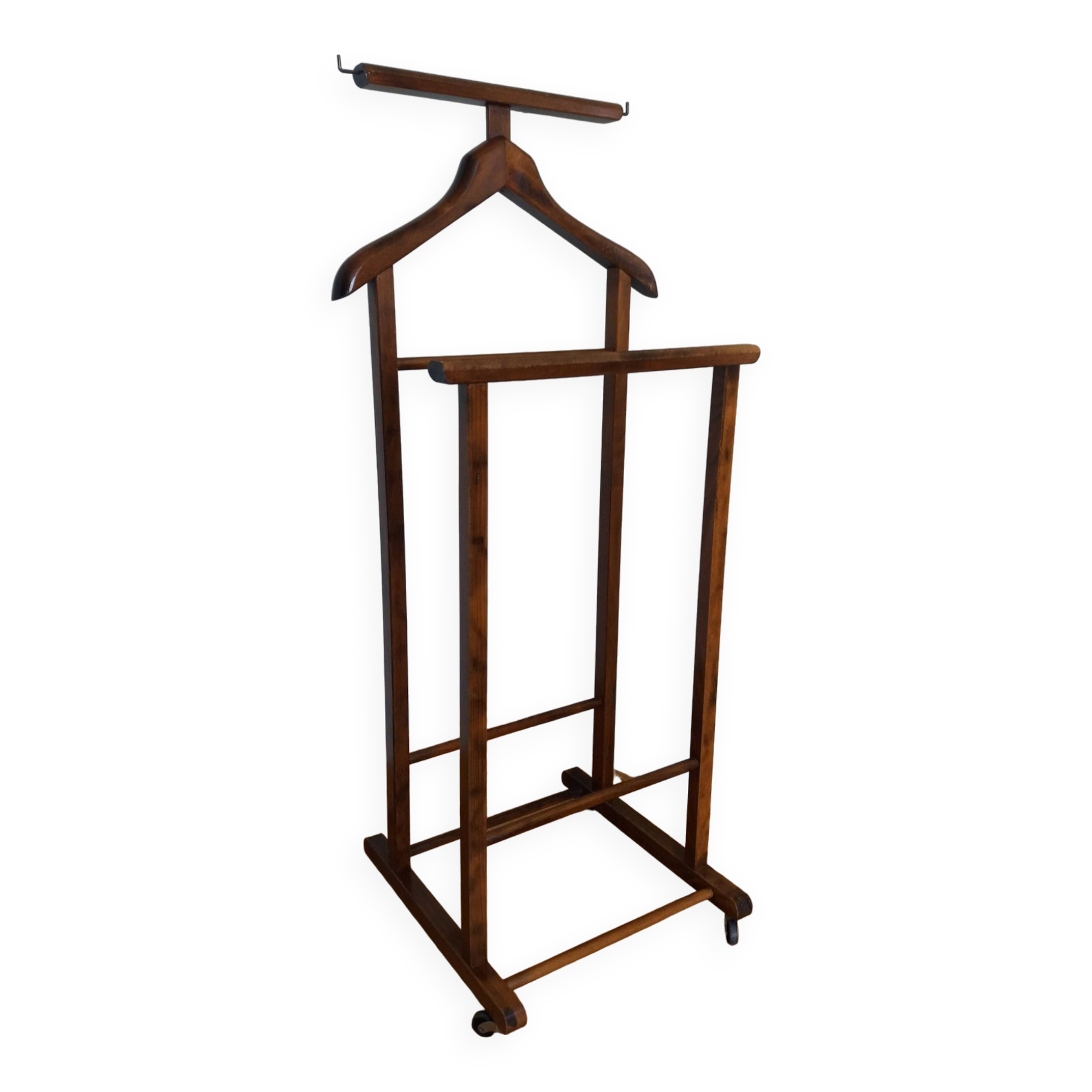 Valet stand with two clothes racks