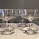 7 crystal champagne coupes from Baccarat - engraved with fillets