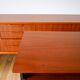 Scandinavian desk in black metal oak veneer, Modernist Design, 1960