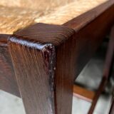 6 chairs rush Wenge Brutalist Mid Century