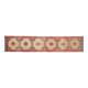 Turkish runner, vintage Oushak wool runner, geometric 70s runner 78x411