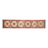 Tapis coureur turc, coureur en laine oushak vintage, coureur géométrique des années 70 78x411.