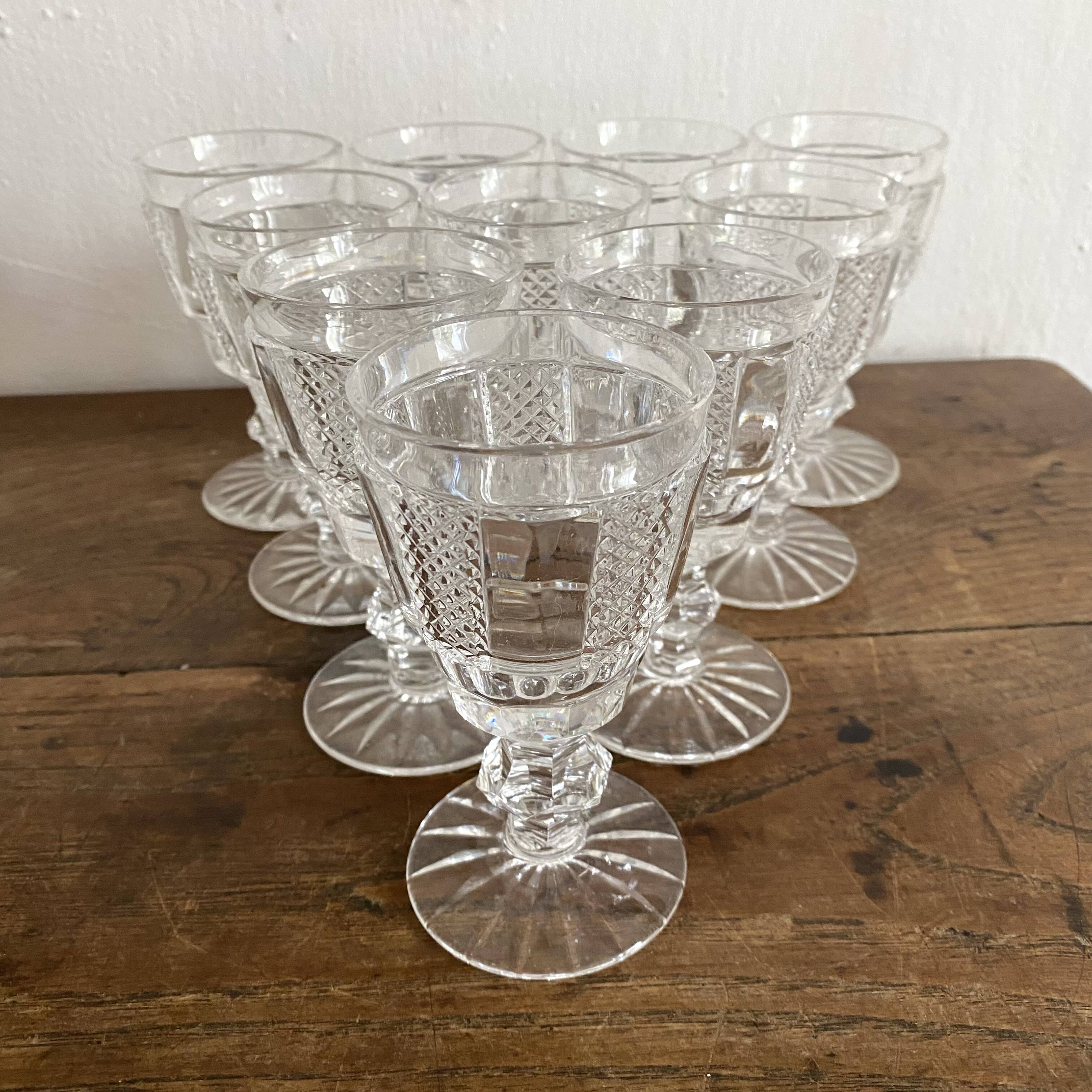 Waterford crystal white wine glasses