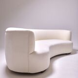 Curved sofa design 1950s