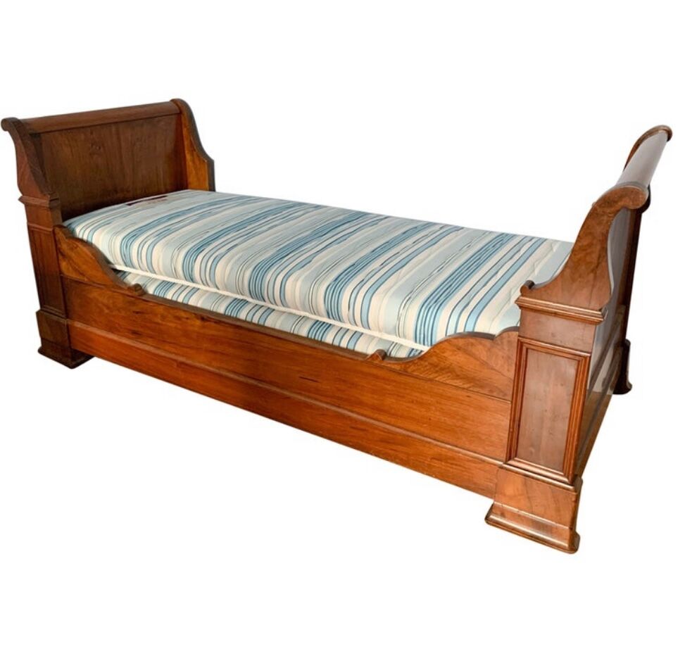 Lit Bateau d’époque Louis Philippe, vers 1840