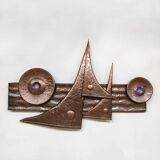 Vintage mid-century wall deco art object 'Brutalim'