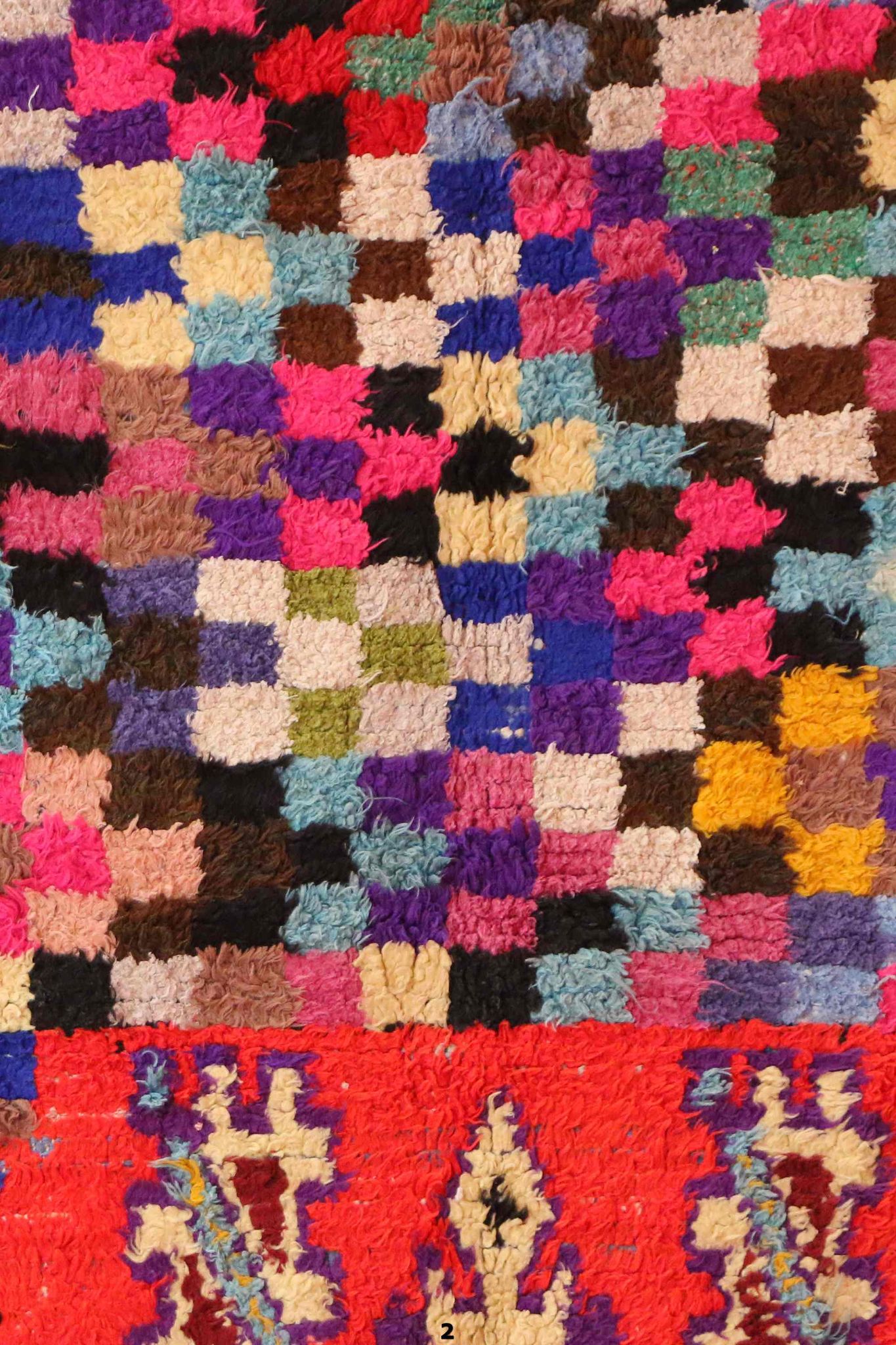 Moroccan colorful carpet - 122 x 212 cm