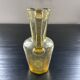 Bubbled glass style amber carafe