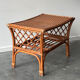 Table basse en rotin – années 1960/70